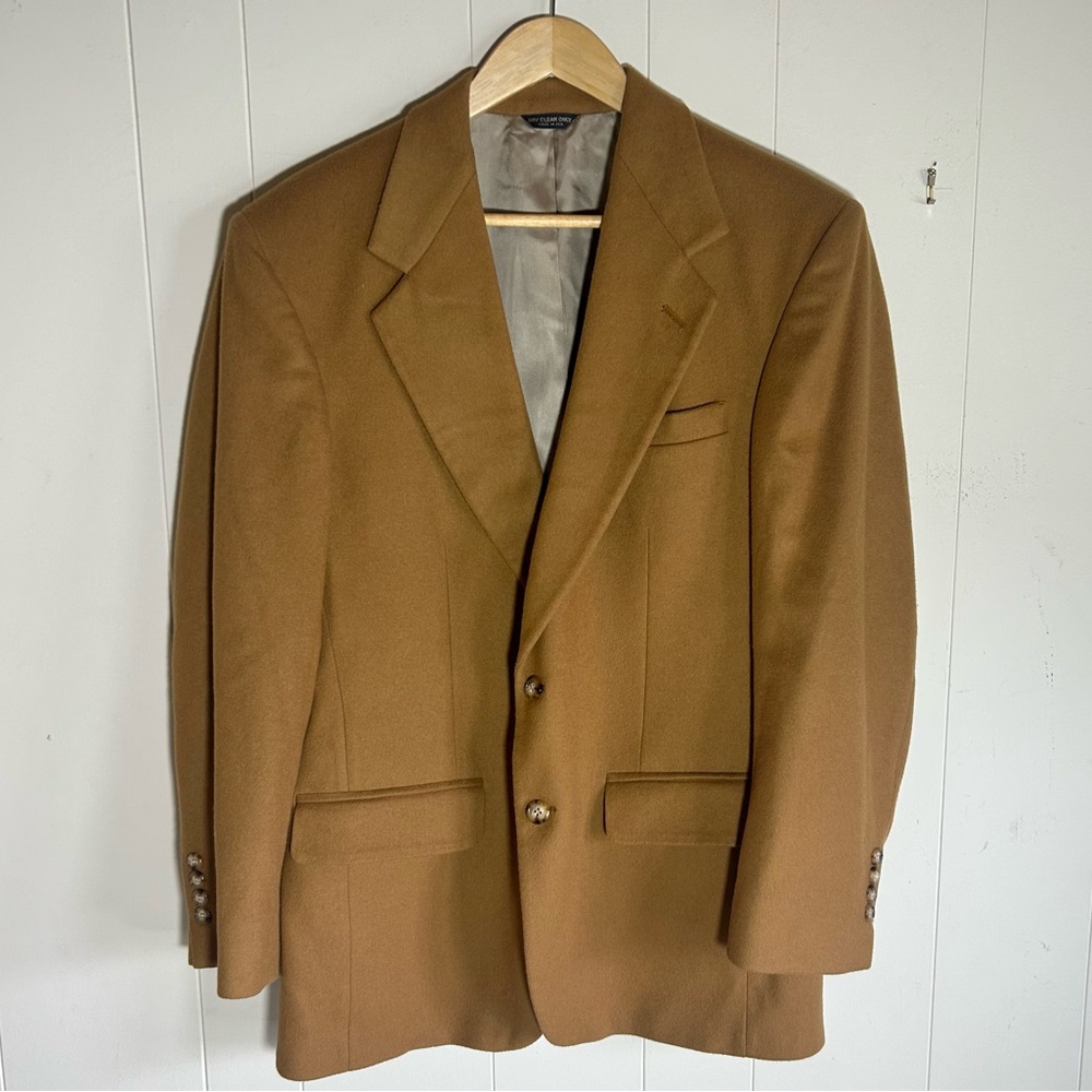 Bill Blass 100% pure Cashmere Brown Blazer